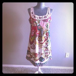 Silk multicolored Nicole Miller dress